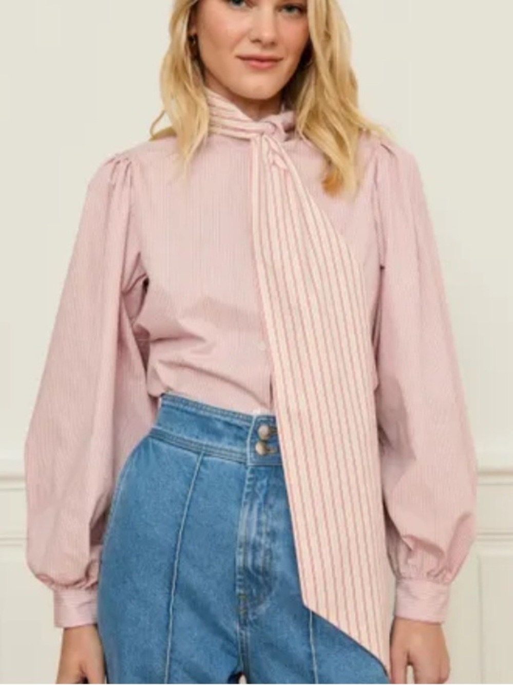 Pink Striped Fairytale Blouse